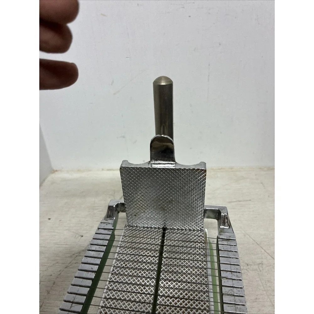 Vintage 1940s Bico Butter/ Cheese Slicer Green Enamel Over Cast Iron Model 72